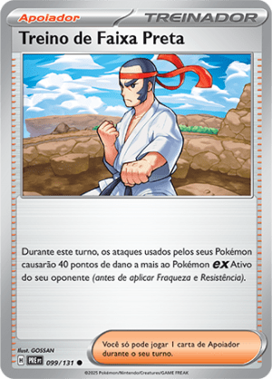 Treino de Faixa Preta 099/131 Poke Ball Foil Treino de Faixa Preta 099/131 Poke Ball Foil