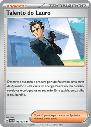 Talento do Lauro 115/131 Poke Ball Foil Talento do Lauro 115/131 Poke Ball Foil