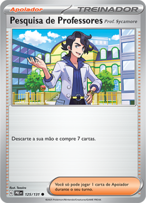 Pesquisa de Professores: Profº Sycamore 125/131 Poke Ball Foil Pesquisa de Professores: Profº Sycamore 125/131 Poke Ball Foil