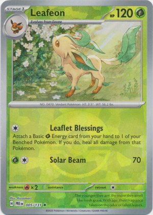 Leafeon 005/131 Poke Ball Foil Leafeon 005/131 Poke Ball Foil