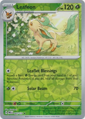 Leafeon 005/131 Reverse Foil Leafeon 005/131 Reverse Foil