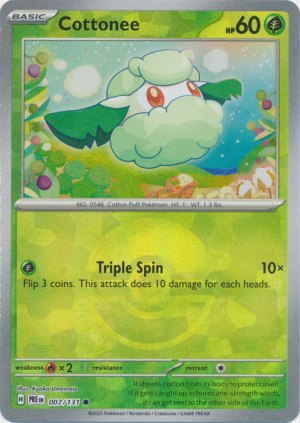 Cottonee 007/131 Poke Ball Foil Cottonee 007/131 Poke Ball Foil