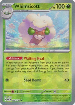 Whimsicott 008/131 Master Ball Foil Whimsicott 008/131 Master Ball Foil