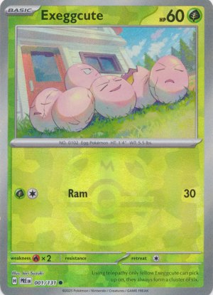 Exeggcute 001/131 Master Ball Foil Exeggcute 001/131 Master Ball Foil