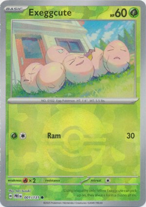 Exeggcute 001/131 Poke Ball Foil Exeggcute 001/131 Poke Ball Foil