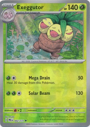 Exeggutor 002/131 Master Ball Foil Exeggutor 002/131 Master Ball Foil