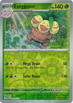 Exeggutor 002/131 Reverse Foil Exeggutor 002/131 Reverse Foil