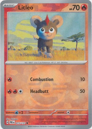 Litleo 015/131 Poke Ball Foil Litleo 015/131 Poke Ball Foil