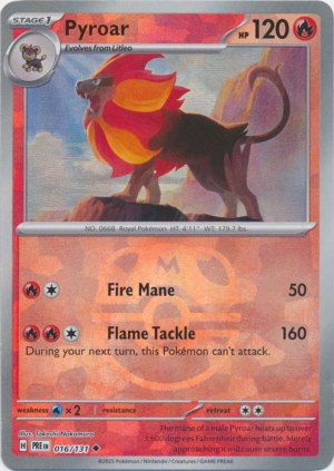 Pyroar 016/131 Master Ball Foil Pyroar 016/131 Master Ball Foil