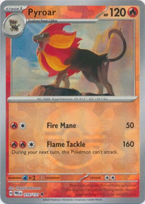 Pyroar 016/131 Poke Ball Foil Pyroar 016/131 Poke Ball Foil