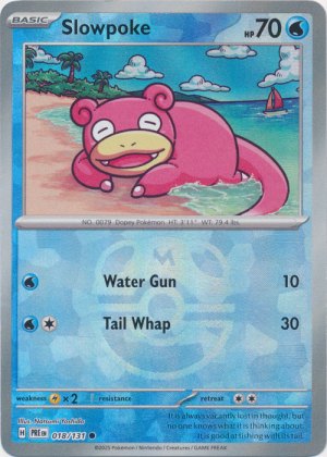 Slowpoke 018/131 Master Ball Foil Slowpoke 018/131 Master Ball Foil