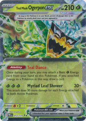 Teal Mask Ogerpon ex 012/131 Teal Mask Ogerpon ex 012/131