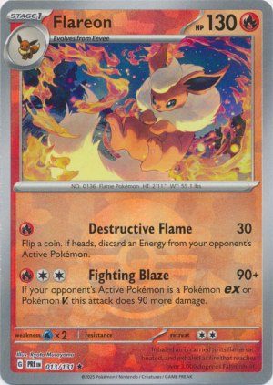 Flareon 013/131 Poke Ball Foil Flareon 013/131 Poke Ball Foil