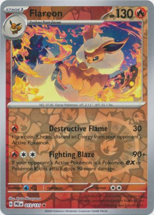 Flareon 013/131 Reverse Foil Flareon 013/131 Reverse Foil