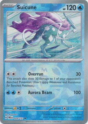 Suicune 024/131 Master Ball Foil Suicune 024/131 Master Ball Foil