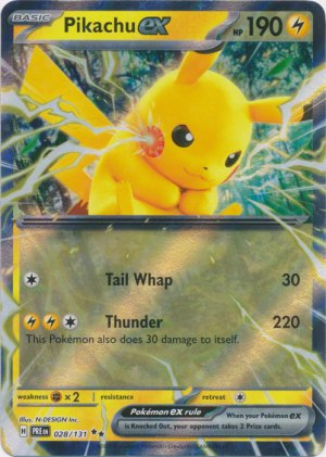 Pikachu ex 028/131 Pikachu ex 028/131