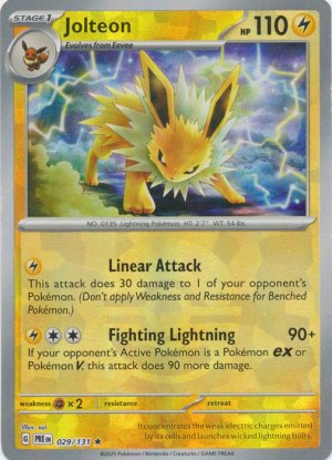 Jolteon 029/131 Poke Ball Foil Jolteon 029/131 Poke Ball Foil