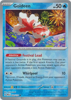 Goldeen 020/131 Poke Ball Foil Goldeen 020/131 Poke Ball Foil