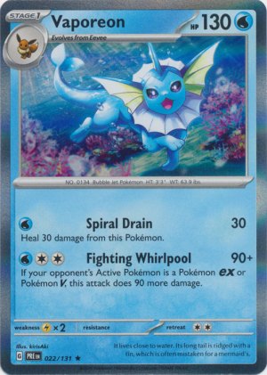 Vaporeon 022/131 Vaporeon 022/131