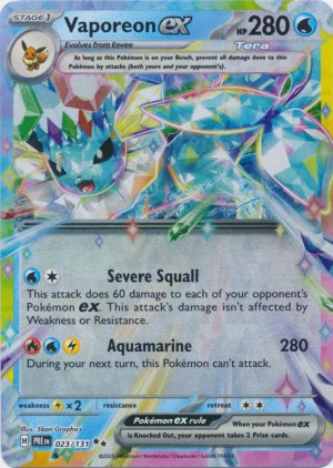 Vaporeon ex 023/131 Vaporeon ex 023/131