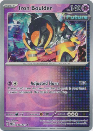 Iron Boulder 046/131 Poke Ball Foil Iron Boulder 046/131 Poke Ball Foil