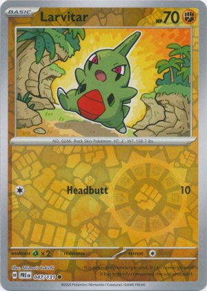 Larvitar 047/131 Reverse Foil Larvitar 047/131 Reverse Foil