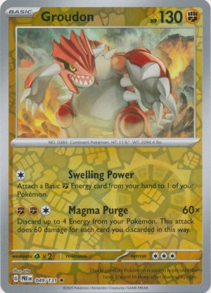 Groudon 049/131 Reverse Foil Groudon 049/131 Reverse Foil