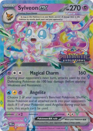 Sylveon ex 041/131 Prismatic Evolutions Stamp Sylveon ex 041/131 Prismatic Evolutions Stamp