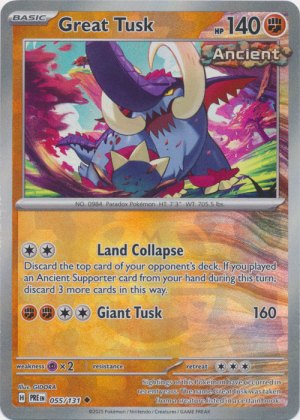 Great Tusk 055/131 Master Ball Foil Great Tusk 055/131 Master Ball Foil