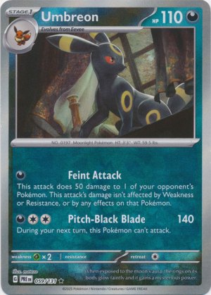 Umbreon 059/131 Master Ball Foil Umbreon 059/131 Master Ball Foil