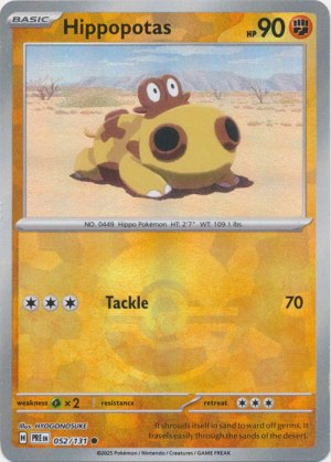 Hippopotas 052/131 Poke Ball Foil Hippopotas 052/131 Poke Ball Foil