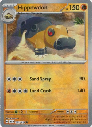 Hippowdon 053/131 Master Ball Foil Hippowdon 053/131 Master Ball Foil