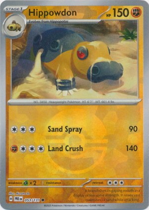 Hippowdon 053/131 Poke Ball Foil Hippowdon 053/131 Poke Ball Foil