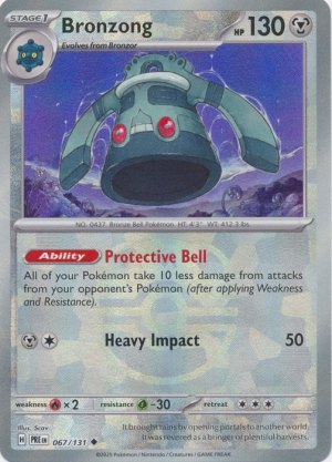 Bronzong 067/131 Master Ball Foil Bronzong 067/131 Master Ball Foil