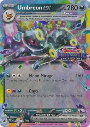 Umbreon ex 060/131 Prismatic Evolutions Stamp Umbreon ex 060/131 Prismatic Evolutions Stamp