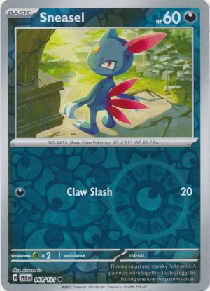 Sneasel 061/131 Reverse Foil Sneasel 061/131 Reverse Foil