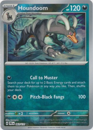 Houndoom 063/131 Poke Ball Foil Houndoom 063/131 Poke Ball Foil