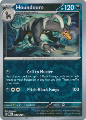 Houndoom 063/131 Reverse Foil Houndoom 063/131 Reverse Foil