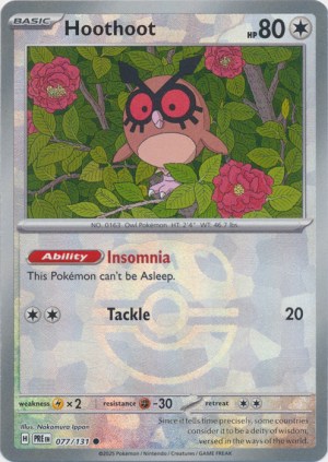 Hoothoot 077/131 Master Ball Foil Hoothoot 077/131 Master Ball Foil