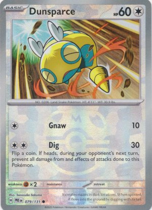 Dunsparce 079/131 Master Ball Foil Dunsparce 079/131 Master Ball Foil