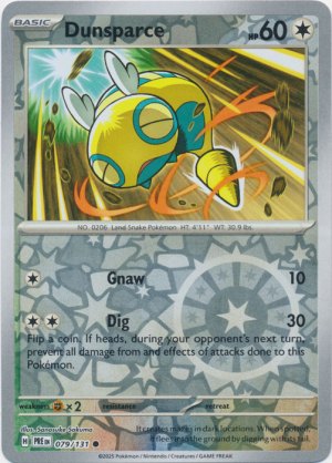 Dunsparce 079/131 Reverse Foil Dunsparce 079/131 Reverse Foil