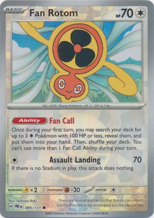 Fan Rotom 085/131 Poke Ball Foil Fan Rotom 085/131 Poke Ball Foil