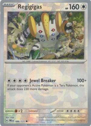 Regigigas 086/131 Poke Ball Foil Regigigas 086/131 Poke Ball Foil