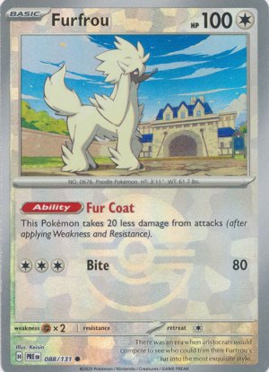 Furfrou 088/131 Poke Ball Foil Furfrou 088/131 Poke Ball Foil