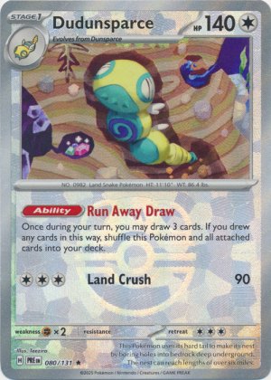 Dudunsparce 080/131 Master Ball Foil Dudunsparce 080/131 Master Ball Foil
