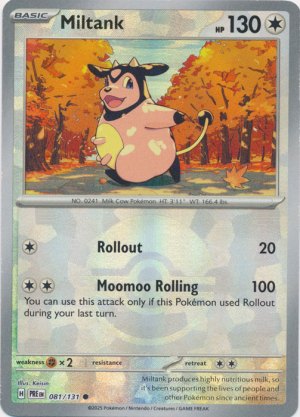 Miltank 081/131 Poke Ball Foil Miltank 081/131 Poke Ball Foil