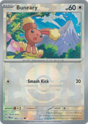 Buneary 083/131 Poke Ball Foil Buneary 083/131 Poke Ball Foil