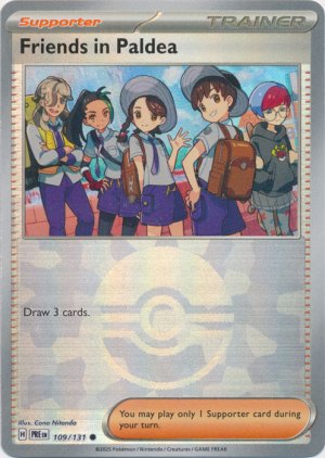Friends in Paldea 109/131 Poke Ball Foil Friends in Paldea 109/131 Poke Ball Foil