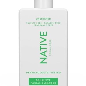 Urban-Hub-Native Sensitive Facial Cleanser, Unscented, for Sensitive Skin, 12 fl oz(PACK OF 1)