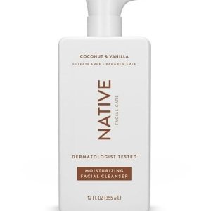 Native Moisturizing Facial Cleanser, Normal to Dry Skin Types, 12 oz